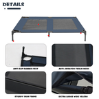 Close up details of EXXO dog kennel materials and features