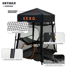 Close up details of EXXO cat tower materials and features