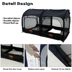 Close up details of EXXO collapsible chicken run design and materials