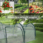 EXXO 2m flexible gardening tunnel shown in different garden and planting setups