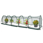 EXXO 5m flexible gardening tunnel covering plants while allowing sunlight and airflow