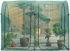 EXXO 8x4x6 ft greenhouse plant protection cage covering garden plants