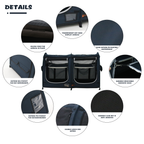 Close up details of EXXO twin cat play enclosure features