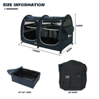 EXXO twin cat play enclosure size and dimensions